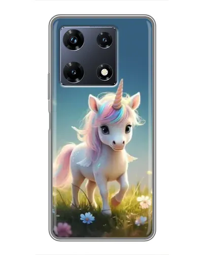 Чохол для Infinix Note 30 Pro з картинкою «Єдиноріг на галявині»