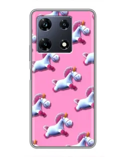 Чохол для Infinix Note 30 Pro з картинкою «Єдинороги на рожевому» Чохол для Infinix Note 30 Pro з картинкою «Єдинороги на рожевому»