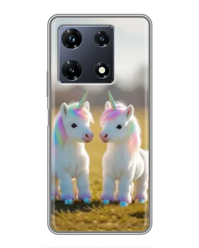 Чохол для Infinix Note 30 Pro з картинкою «Пара єдинорогів»
