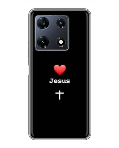 Чехол для Infinix Note 30 Pro с картинкой «Сердце - Jesus»