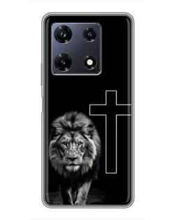 Чехол для Infinix Note 30 Pro с картинкой «Лев и Крест»
