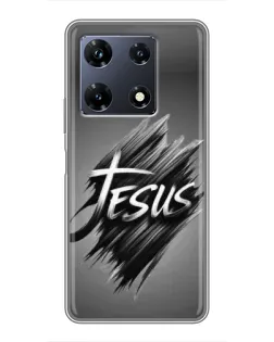 Чехол для Infinix Note 30 Pro с картинкой «Надпись Jesus Graffiti»
