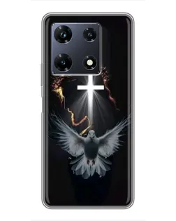 Чехол для Infinix Note 30 Pro с картинкой «Голубь и Свет»