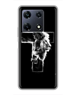 Чехол для Infinix Note 30 Pro с картинкой «Сияющий крест Jesus»