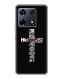 Чехол для Infinix Note 30 Pro с картинкой «Текстовый крест»