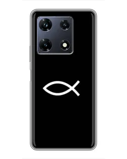 Чехол для Infinix Note 30 Pro с картинкой «Символ рыбы Jesus»