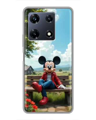 Чохол для Infinix Note 30 Pro з картинкою «Міккі на лавці»
