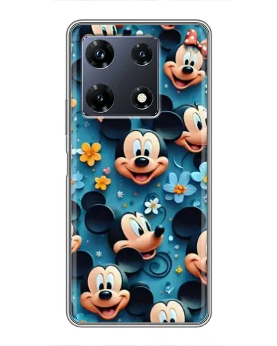 Чохол для Infinix Note 30 Pro з картинкою «Паттерн Міккі та Мінні»