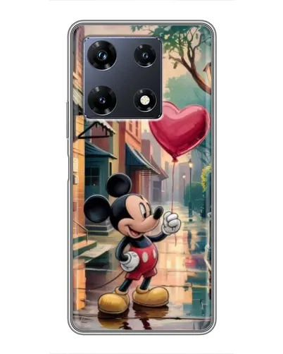 Чохол для Infinix Note 30 Pro з картинкою «Міккі та кулька-серце»