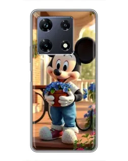 Чохол для Infinix Note 30 Pro з картинкою «Міккі садівник»