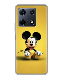 Чохол для Infinix Note 30 Pro з картинкою «Міккі на жовтому»