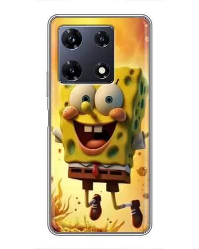 Чохол для Infinix Note 30 Pro з картинкою «Губка Боб стрибає»
