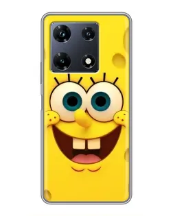 Чохол для Infinix Note 30 Pro з картинкою «Губка Боб посмішка»