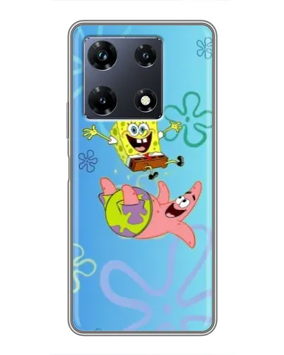Чохол для Infinix Note 30 Pro з картинкою «Спанч Боб та Патрік»