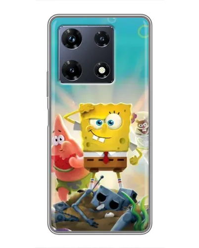 Чохол для Infinix Note 30 Pro з картинкою «Спанч Боб переможець»