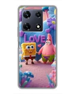 Чохол для Infinix Note 30 Pro з картинкою «Губка Боб Патрік»