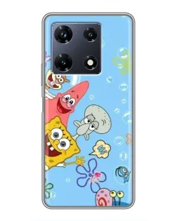Чохол для Infinix Note 30 Pro з картинкою «Веселі бульбашки»