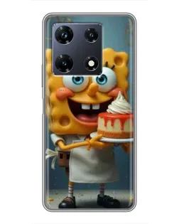 Чохол для Infinix Note 30 Pro з картинкою «Кухар Спанч Боб»