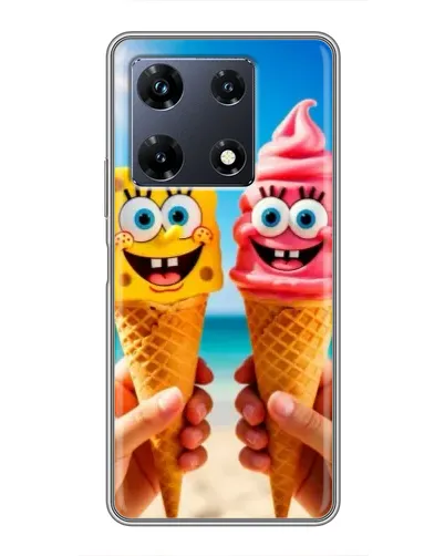 Чохол для Infinix Note 30 Pro з картинкою «Спанч Боб морозиво»
