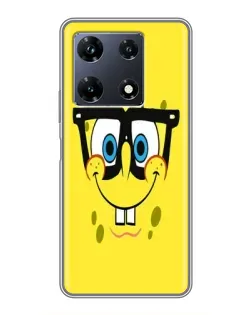Чехол для Infinix Note 30 Pro с картинкой «Минималистичный Спанч Боб» Чехол для Infinix Note 30 Pro с картинкой «Минималистичный Спанч Боб»