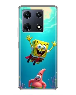 Чехол для Infinix Note 30 Pro с картинкой «Спанч Боб под водой» Чехол для Infinix Note 30 Pro с картинкой «Спанч Боб под водой»