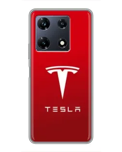 Чехол для Infinix Note 30 Pro с картинкой «Tesla Red Classic»