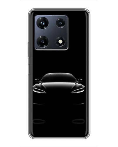 Чехол для Infinix Note 30 Pro с картинкой «Силуэт Tesla Night»