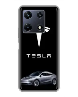 Чехол для Infinix Note 30 Pro с картинкой «Tesla Model Y» Чехол для Infinix Note 30 Pro с картинкой «Tesla Model Y»
