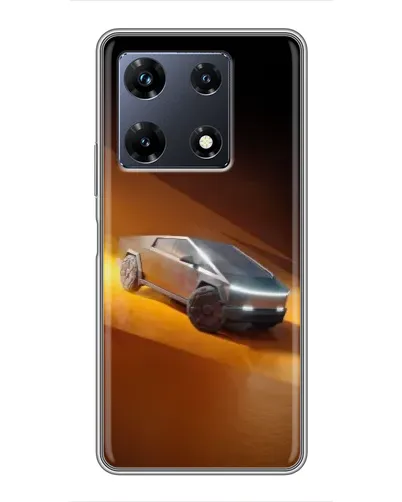 Чехол для Infinix Note 30 Pro с картинкой «Cybertruck в пустыне»