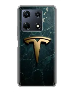 Чехол для Infinix Note 30 Pro с картинкой «Мраморная Tesla Gold» Чехол для Infinix Note 30 Pro с картинкой «Мраморная Tesla Gold»