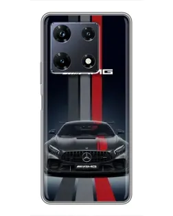 Чохол для Infinix Note 30 Pro з картинкою «Mercedes — білий карбон»