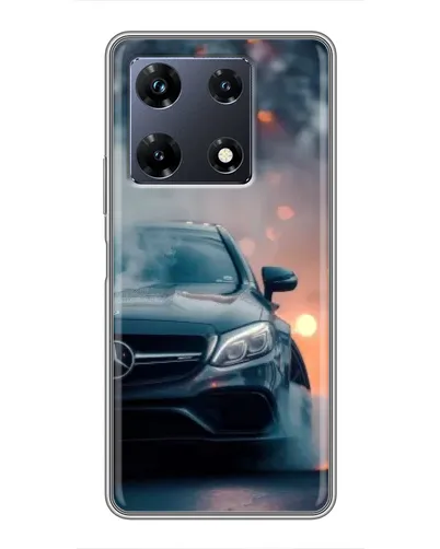 Чехол для Infinix Note 30 Pro с картинкой «Mercedes — ночной город»