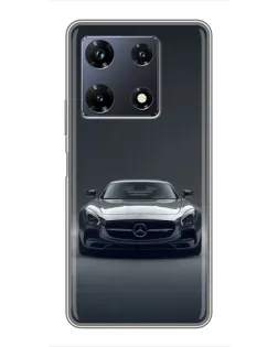 Чехол для Infinix Note 30 Pro с картинкой «Mercedes на черном»
