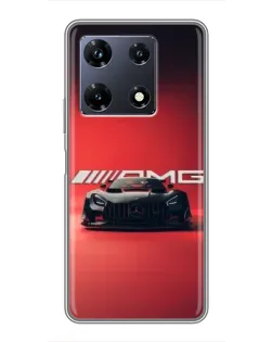 Чехол для Infinix Note 30 Pro с картинкой «Mercedes AMG — красная линия»
