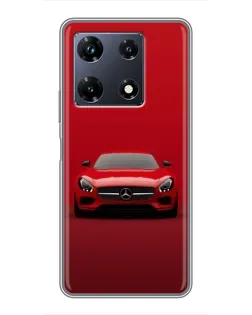 Чехол для Infinix Note 30 Pro с картинкой «Красный Mercedes AMG»