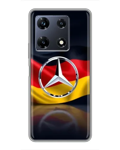 Чехол для Infinix Note 30 Pro с картинкой «Mercedes — флаг Германии»