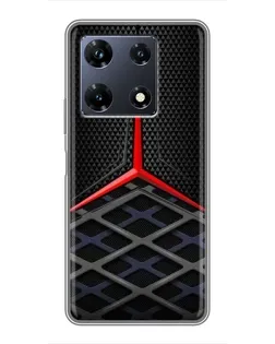 Чехол для Infinix Note 30 Pro с картинкой «Mercedes Carbon Grid»