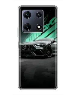 Чехол для Infinix Note 30 Pro с картинкой «Темный Mercedes AMG»