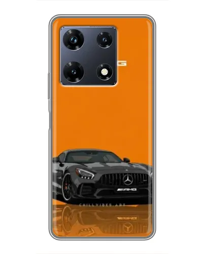 Чехол для Infinix Note 30 Pro с картинкой «Оранжевый Mercedes AMG»