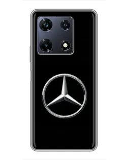 Чехол для Infinix Note 30 Pro с картинкой «Mercedes классический лого»