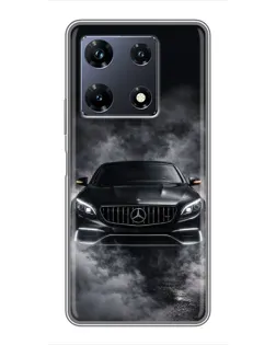 Чехол для Infinix Note 30 Pro с картинкой «Mercedes в дыму»