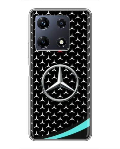 Чехол для Infinix Note 30 Pro с картинкой «Mercedes — бирюзовый акцент»