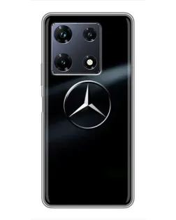 Чехол для Infinix Note 30 Pro с картинкой «Mercedes на металле»