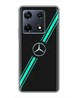 Чехол для Infinix Note 30 Pro с картинкой «Спортивные линии Mercedes»
