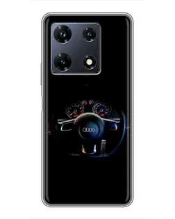 Чохол для Infinix Note 30 Pro з картинкою «Салон Audi — кермо»