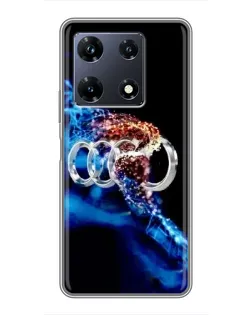 Чехол для Infinix Note 30 Pro с картинкой «Энергия лого Audi»