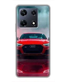 Чехол для Infinix Note 30 Pro с картинкой «Audi RS — красный стиль»