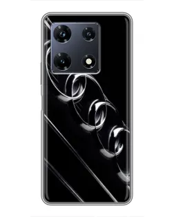 Чехол для Infinix Note 30 Pro с картинкой «Audi — абстрактные кольца»
