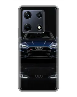 Чехол для Infinix Note 30 Pro с картинкой «Audi — ночное отражение»