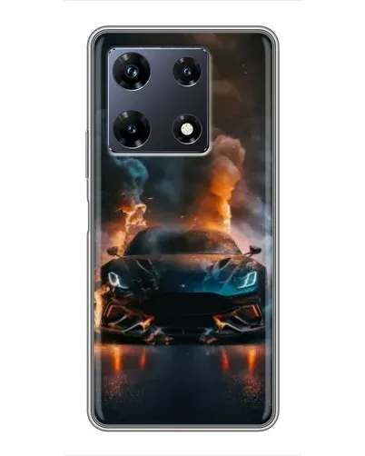 Чехол для Infinix Note 30 Pro с картинкой «Lamborghini дымная эстетика»